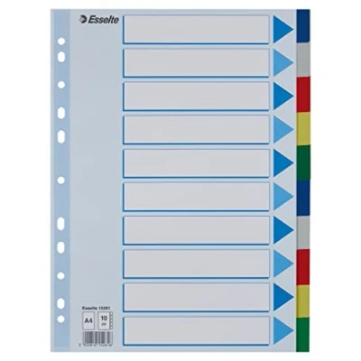 Afbeelding van Esselte tabbladen 10 tabs stuks