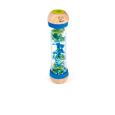 Afbeelding van Houten kralenspiraal blauw