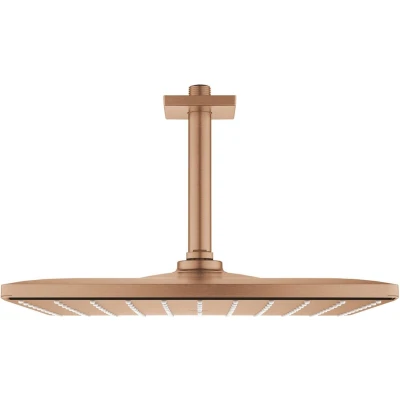 Afbeelding van Grohe Rainshower SmartActive hoofddoucheset 310 vierkant met douchearm 1 straalsoort brushed warm sunset