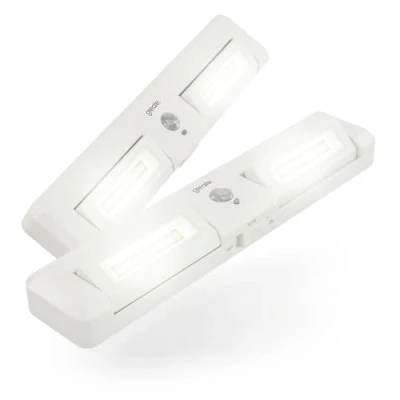 Afbeelding van greate led lichtstrip met bewegingsmelder, voor binnen, werkt op batterijen, kastverlichting bewegingsmelder en instelbare lichtstraling kast, trap nog veel meer,