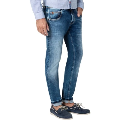 Afbeelding van TIMEZONE Heren Jeans Broeken slim SCOTTTZ Fit Blauw 29W / 32L Volwassenen