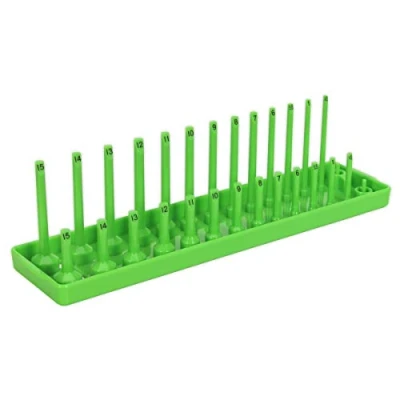 Afbeelding van Sealey Sh1414Hv Socket Houder 1/4&quot; Sq Drive 4 15mm Hi Vis Groen