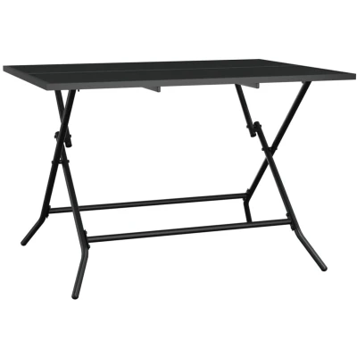 Afbeelding van Tuintafel inklapbaar 110x80x72 cm staalgaas antracietkleurig