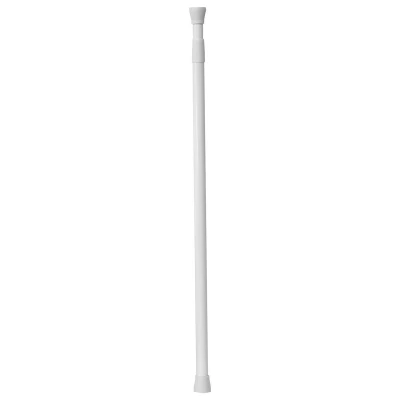 Afbeelding van Tendance Douchegordijn stang uitschuifbaar van 70 naar 120 cm wit aluminium klik en klem systeem