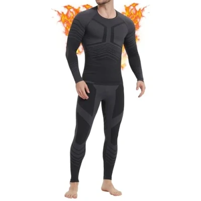 Afbeelding van MEETWEE thermisch ondergoed voor heren, functioneel thermo pak outdoor, sport, herfst en winter, racen, sneldrogend, ski&#039;s