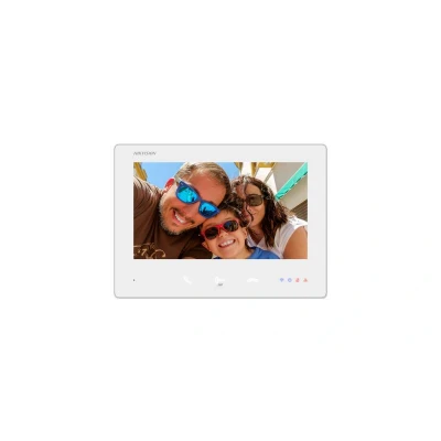 Afbeelding van Hikvision, Bel + deurintercom, DS KH7300EY WTE2/Wit binnenstation 7&quot; 2 draads