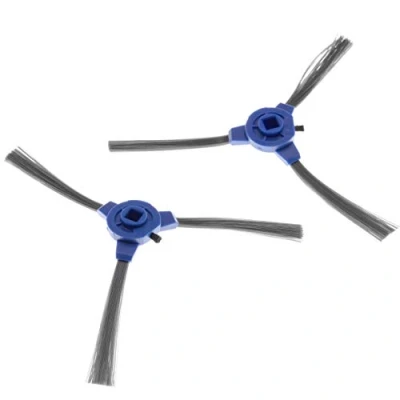 Afbeelding van vhbw 2 x zijborstel compatibel met Tesvor X500, M1, T8, S6, X500Pro robotstofzuiger, borstelset, zwart/grijs/blauw