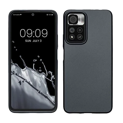 Afbeelding van kwmobile telefoonhoesje geschikt voor Xiaomi Redmi Note 11 Pro+ 5G / Pro Plus Hoesje smartphone Back cover in metallic grijs