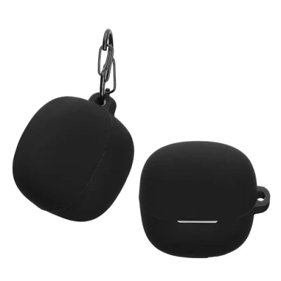 Afbeelding van kwmobile Hoes geschikt voor Xiaomi Buds 5 Siliconen cover oordopjes in zwart
