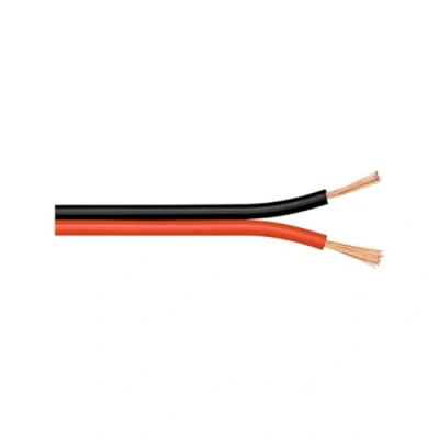 Afbeelding van Goobay 15022 luidsprekerkabel 2 x 0,75 mm² CCA strengen/luidsprekerkabel audiokabel per meter/luidsprekerkabel kabel audiokabel/subwoofer kabel/rood zwart / 100 m