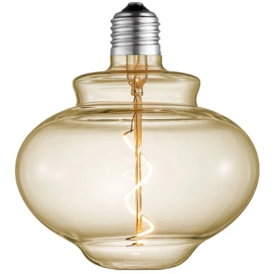 Afbeelding van Lucande LED lamp E27 Ø16cm 4W 2700K amber