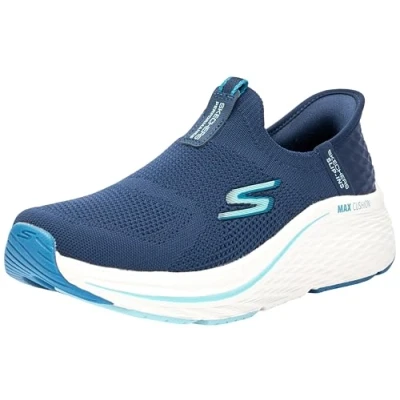 Afbeelding van Skechers Performance MAX Cushioning Elite 2.0 Hardloopschoenen neutraal, Dames, Maat: 37.5, Navy/blue Textiel