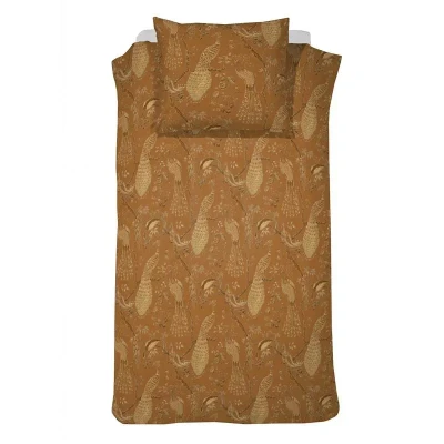 Afbeelding van Dekbedovertrek Damai Flamand Gold Ocre Satijn 140 x 200 / 220 cm 1 Persoons