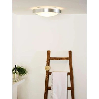 Afbeelding van Lucide Fresh ronde plafondlamp 35cm 20W mat chroom