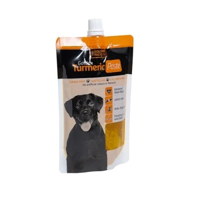 Afbeelding van The Golden Pasta Company for Dogs Anti Ontstekingsremmend en Aids in de Gezamengezondheid, Kurkuma met Appelciderazijn &amp; Ceylon Kaneel 200g