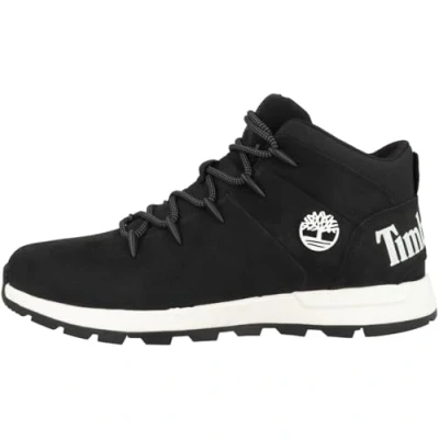 Afbeelding van Timberland Sprint Trekker Sportieve veterschoenen, Heren, Maat: 42, Jet black Leer/ synthetisch