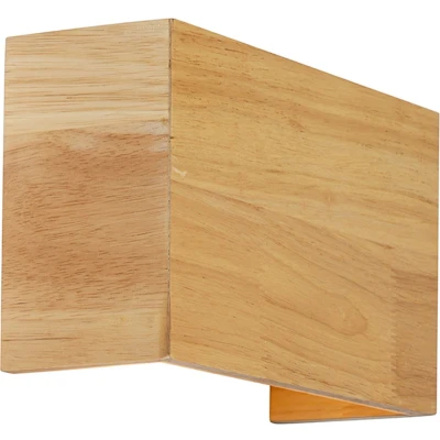Afbeelding van QAZQA Landelijke wandlamp eiken hout Otan