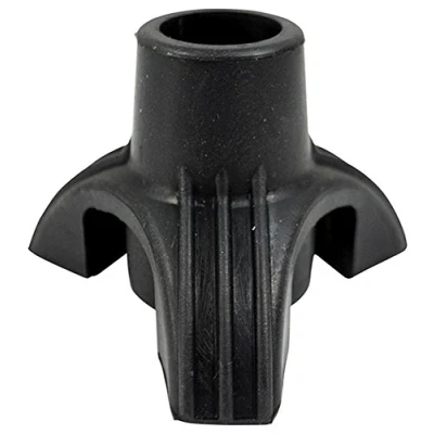 Afbeelding van Support rubberen wandelstok voet zwart 16 mm