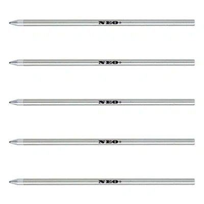 Afbeelding van 5 x mini balpennen, compatibel met Swarovski, Cross, Cartier, Lamy, Faber Castell, Zebra, Tombow, Schneider, Schmidt, Parker, Pelikan, Monteverde, OHTO. 67 mm lengte (5 blauwe inkt)