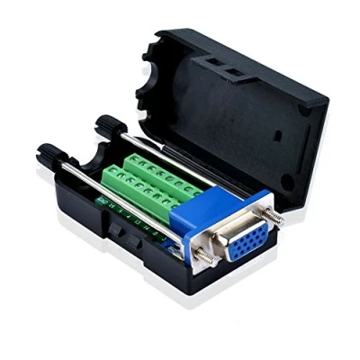 Afbeelding van S SIENOC DIY D Sub 3 Rij DB15 VGA Vrouwelijke Shell Breakout Terminals Board Connector
