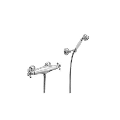 Afbeelding van Huber Croisette Douchethermostaat met handdouche Goud CSD010102G