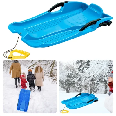 Afbeelding van Cheqo® Rodel Slee Hornet Rood Kinderslee met Rem Rugleuning