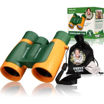Afbeelding van Freek Vonk x BRESSER 3x30 Verrekijker voor Kinderen met Tasje Licht en Compact