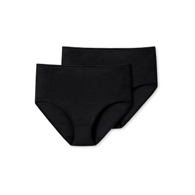 Afbeelding van Schiesser 2PACK Midi Dames Onderbroek zwart Maat S