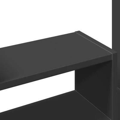 Afbeelding van Bureau organiser 38,5x17x39 cm bewerkt hout zwart
