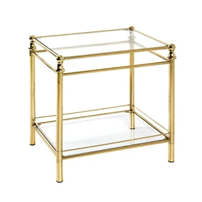 Afbeelding van HAKU Möbel Bijzettafel, metaal, verchroomd, B 52 x D 42 H 53 cm