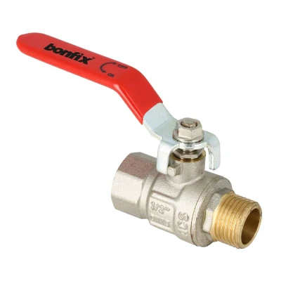 Afbeelding van Bonfix Kogelkraan Rode hendel bediening 3/4&quot;x3/4&quot; PN40 / PN30