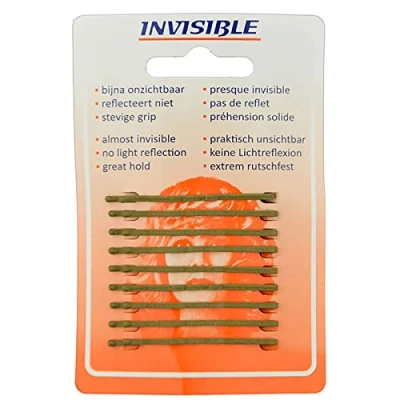 Afbeelding van Invisible Haarschuifjes Blond Kort 9 Stuks
