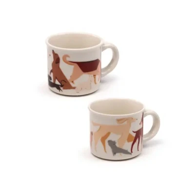 Afbeelding van Set met twee koffiekopjes voor honden barks. Puckator