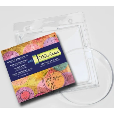 Afbeelding van Gel Press Printing Plaat Rond 15cm voor het Monoprinten van Kaarten en Scrapbook lay outs