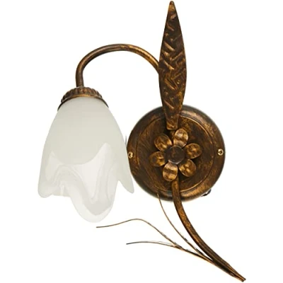 Afbeelding van ONLI 4240/Ap wandlamp/wandlamp, bruin/wit