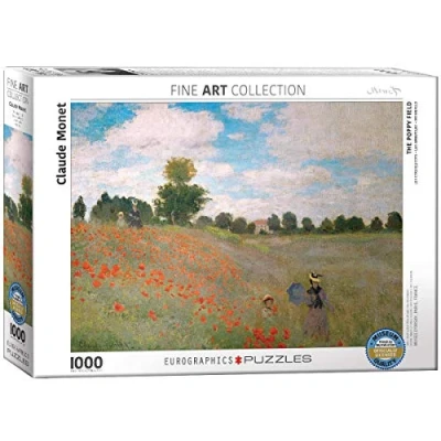 Afbeelding van Eurographics The Poppy Field Claude Monet (1000)