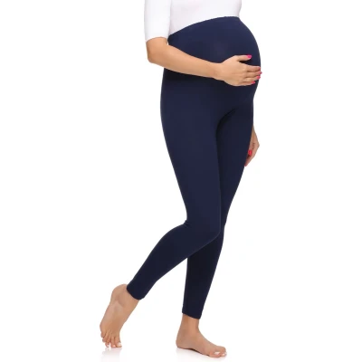 Afbeelding van Merry Style MS MS10 297 LE 2Pack Dames Zwangerschapsleggings Leggings Sport Vrijetijdsbroek Lang Viscose Sporbroek Yogabroek Marineblauw XS