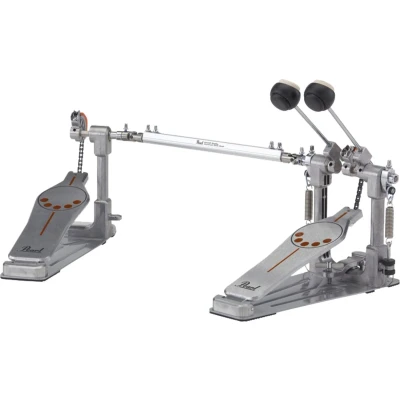 Afbeelding van PEARL P 932 Dubbel bassdrumpedaal met verwisselbare cam, chroom