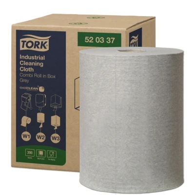 Afbeelding van Tork Industrial Reinigingsdoek Grijs W1/W2/W3 520337