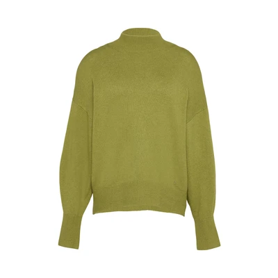 Afbeelding van s.Oliver MIT Stehkragen Trui, Dames, Maat: 34, Guacamole