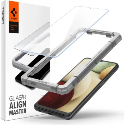 Afbeelding van 2 Pack Screenprotectors Samsung Galaxy A32 (5G): Spigen AlignMaster Full Cover Glas
