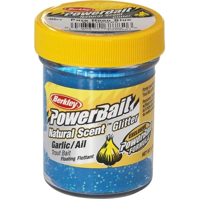 Afbeelding van Berkley Powerbait Trout Bait Natural Scent Glitter Garlic (50 g) Kleur : Pure Neon Blue