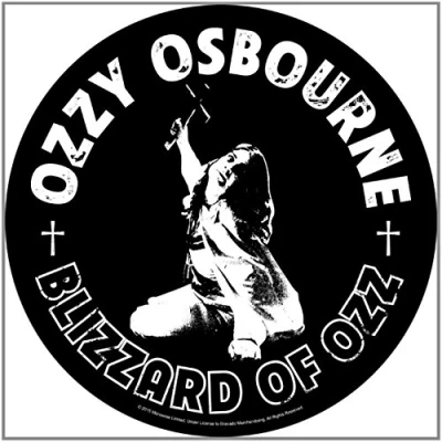 Afbeelding van Ozzy Osbourne Blizzard Of Ozz Rugpatch Zwart