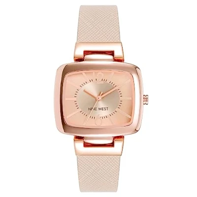 Afbeelding van Nine West dameshorloge met saffianoband