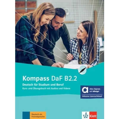 Afbeelding van Kompass daf b2.2, libro del alumno y de ejercicios edicion hibrida allango: Deutsch für Studium und Beruf. Kurs Übungsbuch mit Audios Videos inklusive Lizenzschlüssel allango (24 Monate)