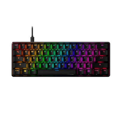 Afbeelding van Hyperx Alloy Origins 60 Mechanisch Gaming Toetsenbord Ultra Compact Pbt Toetsen Rgb Led Verlichting Us Qwerty Aqua