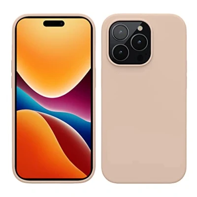 Afbeelding van kwmobile telefoonhoesje compatibel met Apple iPhone 14 Pro hoesje Zachte case voor smartphone Back cover in kokosmelk