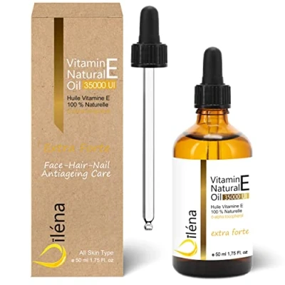 Afbeelding van Vitamine E olie (tocoferol) 100% natuurlijk Veganistisch, Gezichtsverzorging tegen veroudering, Waterproof make up remover, Lichaam en haar, Nagels nagelriemen, Herstellende vochtinbrengende crème voor handen 50 ml