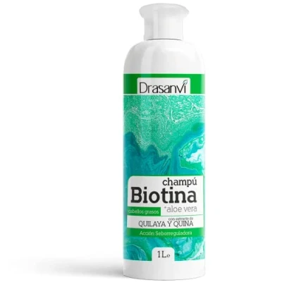 Afbeelding van Talgregulerende shampoo Drasanvi Vet haar Biotine (1 L)
