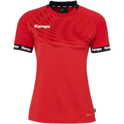 Afbeelding van Kempa Dames Wave 26 T shirt met korte mouwen, rood/chilirood, XS